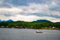 Seaplane Flying Over Port