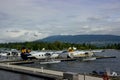 Seaplane landing in Vancouver, British Columbia, Canada Royalty Free Stock Photo