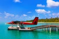 Seaplane at Maldives Royalty Free Stock Photo