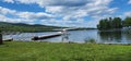 Seaplane on Moosehead Lake Maine Royalty Free Stock Photo