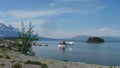 A seaplane used for cargo and sightseeing flights in the yukon