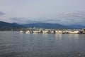 Seaplanes in Coal Harbor, in downtown Vancouver, British Columbia, Canada Royalty Free Stock Photo