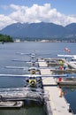 Seaplanes in harbour Vancouver , Canada Royalty Free Stock Photo