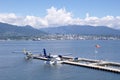 Seaplanes in harbour Vancouver, Canada Royalty Free Stock Photo