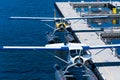 Seaplanes at Vancouver Harbour Royalty Free Stock Photo