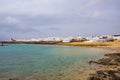 Seaport of Caleta de Sebo in La Graciosa island