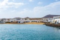 Seaport of Caleta de Sebo in La Graciosa island