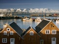 Seaport at Iceland. Royalty Free Stock Photo