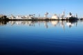 Seaport Ship Reflection