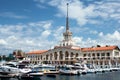 Seaport in Sochi in summer