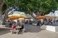 Seaport Village, waterfront shopping and dining complex adjacent to San Diego Bay Royalty Free Stock Photo