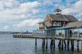 Seaport Village, waterfront shopping and dining complex adjacent to San Diego Bay Royalty Free Stock Photo