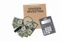 Dividend Investing Setup Royalty Free Stock Photo