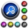 Search address round glossy buttons