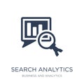Search Analytics icon. Trendy flat vector Search Analytics icon