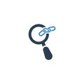 Search backlink Icon. Chain icon Royalty Free Stock Photo