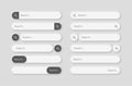 Search bar design web UI elements Royalty Free Stock Photo