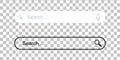 Search address and navigation bar icon. Search bar design web UI elements. Vector drawing. Royalty Free Stock Photo