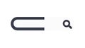 Search bar magnifying glass text input icon , vector design Generative AI Royalty Free Stock Photo