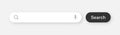 Search bar with round corners. Internet browser engine with search box, address bar and text field. UI design, website Royalty Free Stock Photo