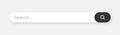 Search bar with round corners. Internet browser engine with search box, address bar and text field. UI design, website Royalty Free Stock Photo