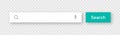 Search bar template. Internet browser engine with search box, address bar and text field. UI design, website interface Royalty Free Stock Photo