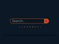 Search bar vector template ui, minimalistic design