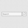 Search bar vector ui element icon in flat style. Search website Royalty Free Stock Photo