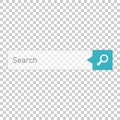 Search bar vector ui element icon in flat style. Search website Royalty Free Stock Photo