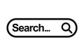 Search bar web page internet browser button search box template sign isolated Ã¢â¬â vector