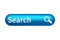 Search bar web page internet browser button, search box template isolated Ã¢â¬â vector