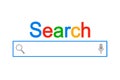 Search bar web page internet browser button sign, search box template isolated Ã¢â¬â stock vector