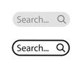 Search bar web page internet browser element design, search box template isolated Ã¢â¬â vector for stock