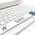 Search bar web with pointer on white background Royalty Free Stock Photo