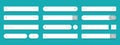 Search bar. Web UI elements for browsers with text field and search button, mobile application graphic elements. Vector Royalty Free Stock Photo