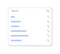 Dropdown relevant queries