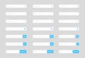 Search bar. Website ui bar set. Searching element for web site, app, ui and logo. Royalty Free Stock Photo