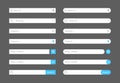 Search bar. Website ui bar set. Searching element for web site, app, ui and logo. Vector search shape with button for Royalty Free Stock Photo