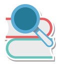 Search Book Isolated Vector Icon Editable