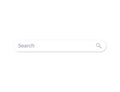 Search box control Royalty Free Stock Photo
