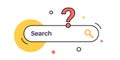 Search box control Royalty Free Stock Photo