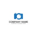 Search camera, find camera logo design Royalty Free Stock Photo