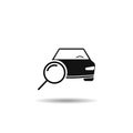 Search car icon. simple bussines concept EPS10 Royalty Free Stock Photo