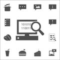 search on computer icon. web icons universal set for web and mobile Royalty Free Stock Photo