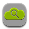 Search Coud App Icon Logo Concept