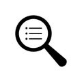 Search document icon vector for graphic design, logo, web site, social media, mobile app, ui illustration