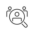 Search employee icon for recruitment agency