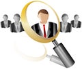 Search Employee Icon for Recruitment Agency Magnif