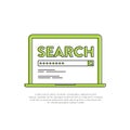 Search Engine Application Software, Education and Research Development tool, Surf the Net Royalty Free Stock Photo