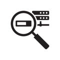 search Engine icon with storage server